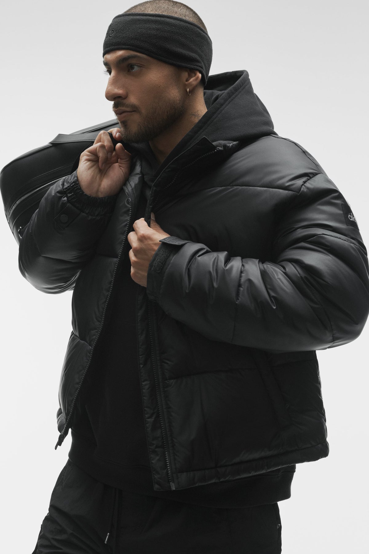 Cold Front Puffer Jacket - Black